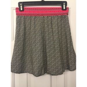 Black and white with pink waist band skirt