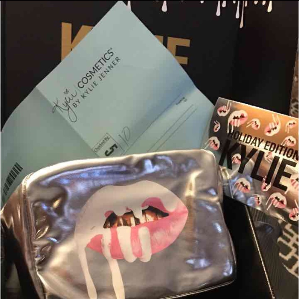 Kylie Cosmetics holiday edition makeup bag