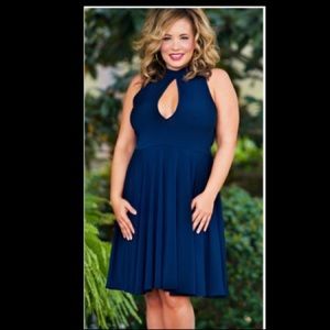 Key-hole Navy Dress!