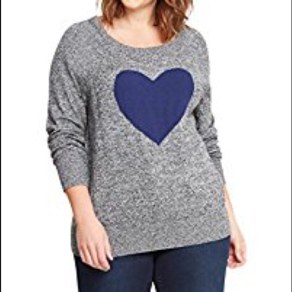 Torrid Heart Raglan Sweater