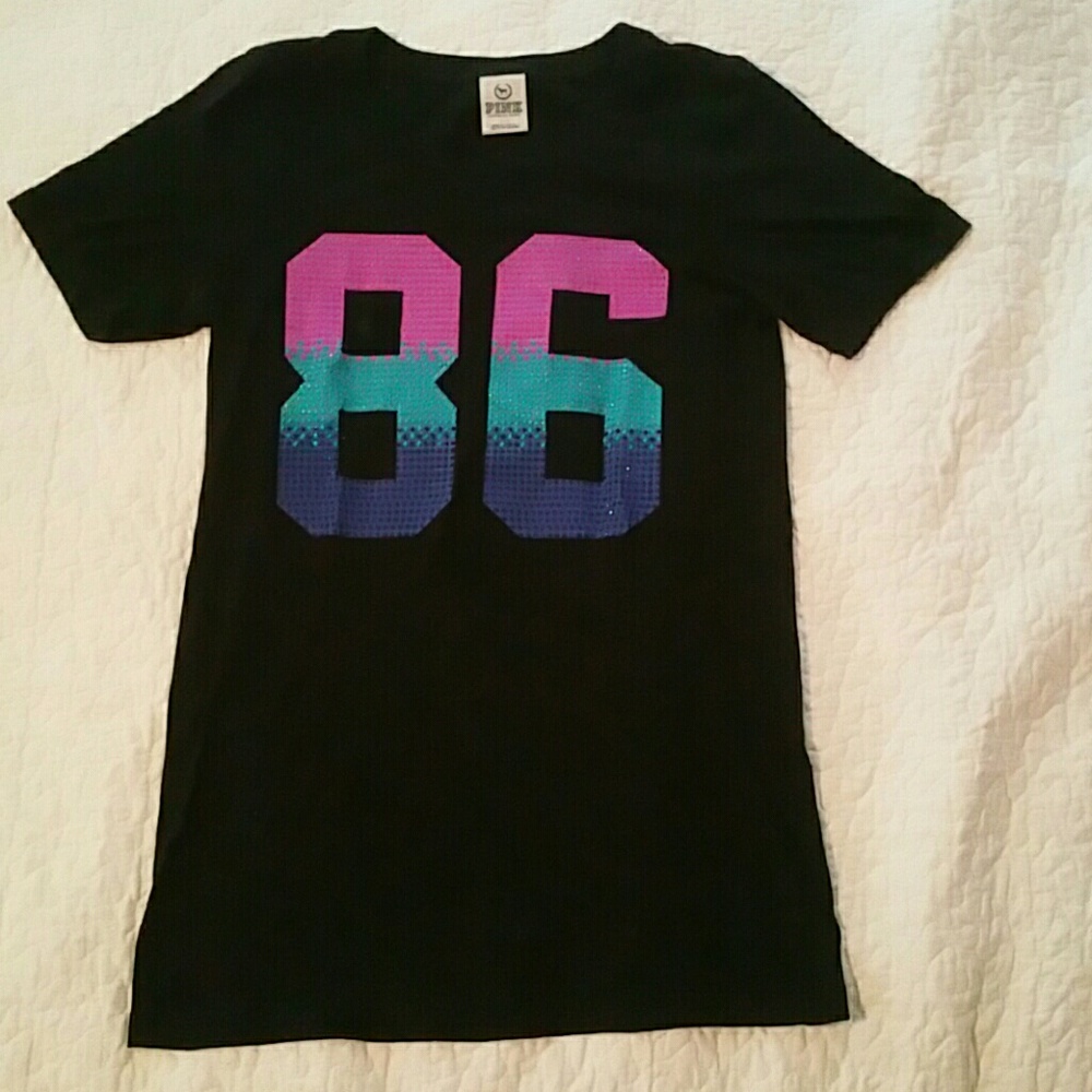 Vs PINK top rhinestones