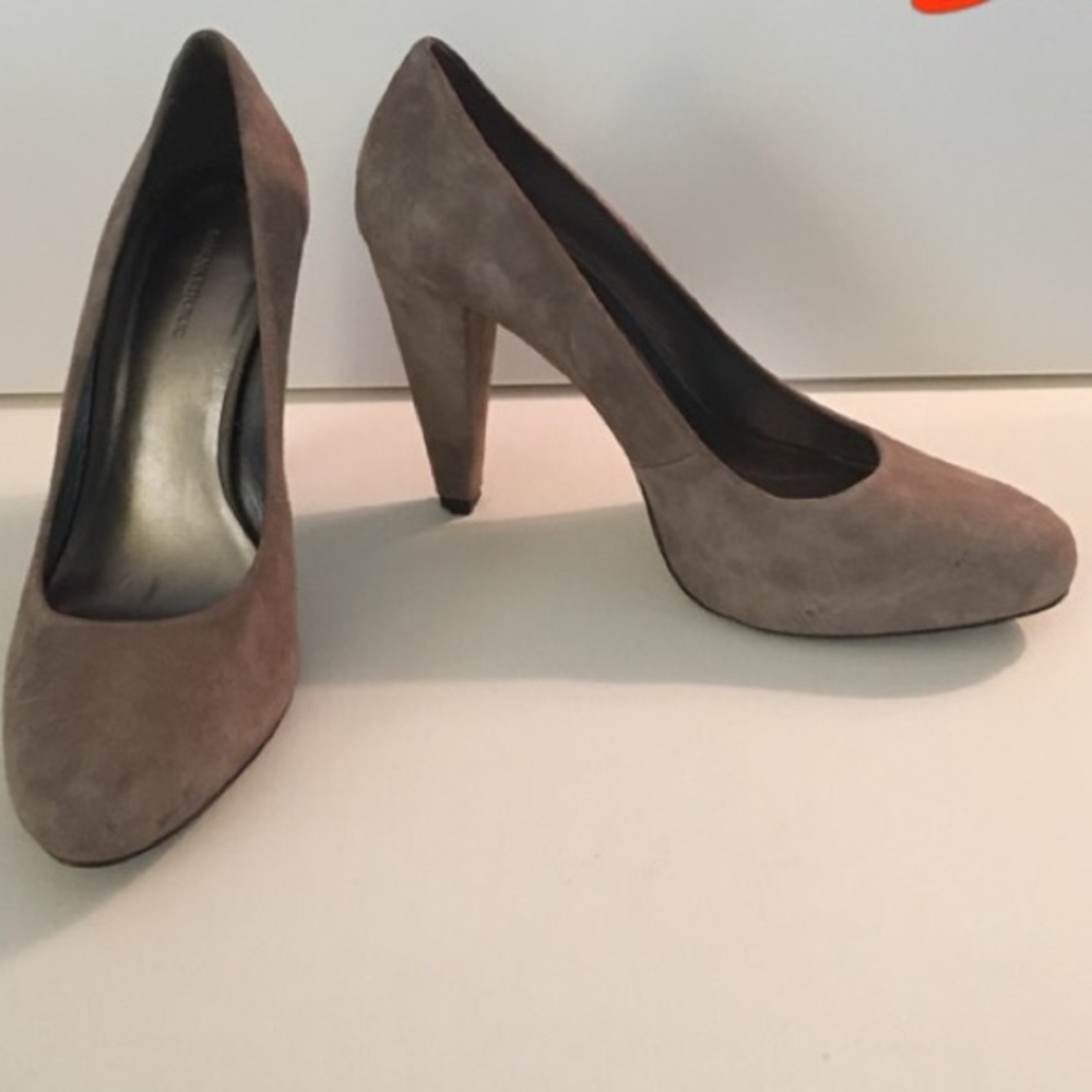Grey suede Banana Republic heels