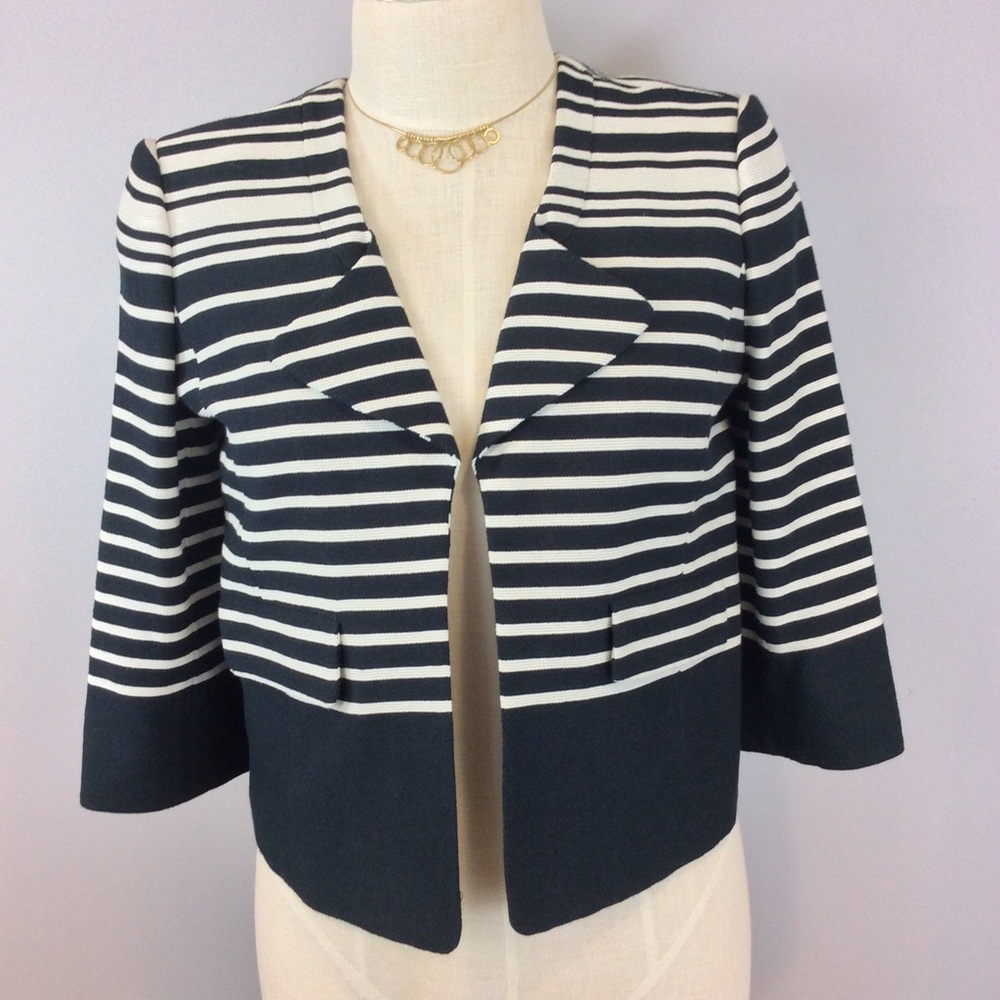 Classiques Entier Cropped Striped  Jacket. Large