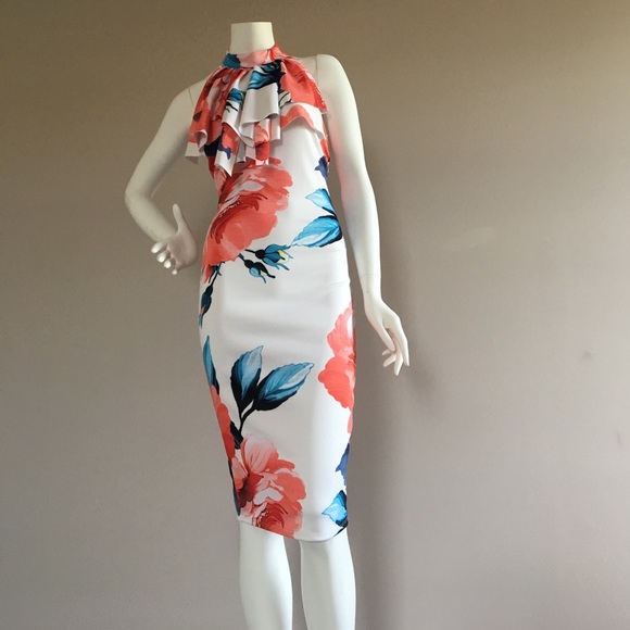 Halter Raffle Dress - Picture 2 of 7