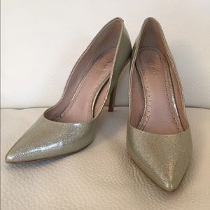Charles David, silver sparkle pumps, 7.5