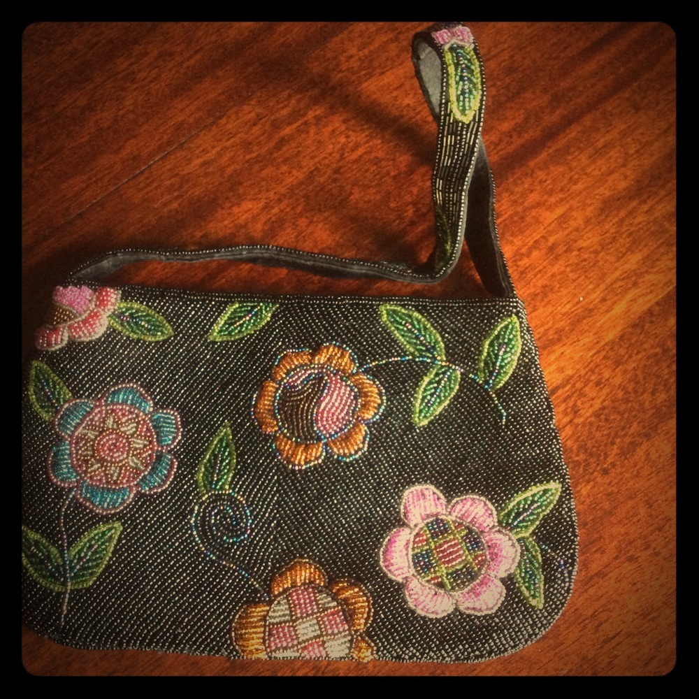 Beaded novelty bag