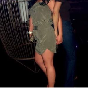 Bebe silk strapless dress