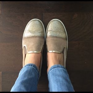 Jimmy Choo slip on sneakers in size 38.5