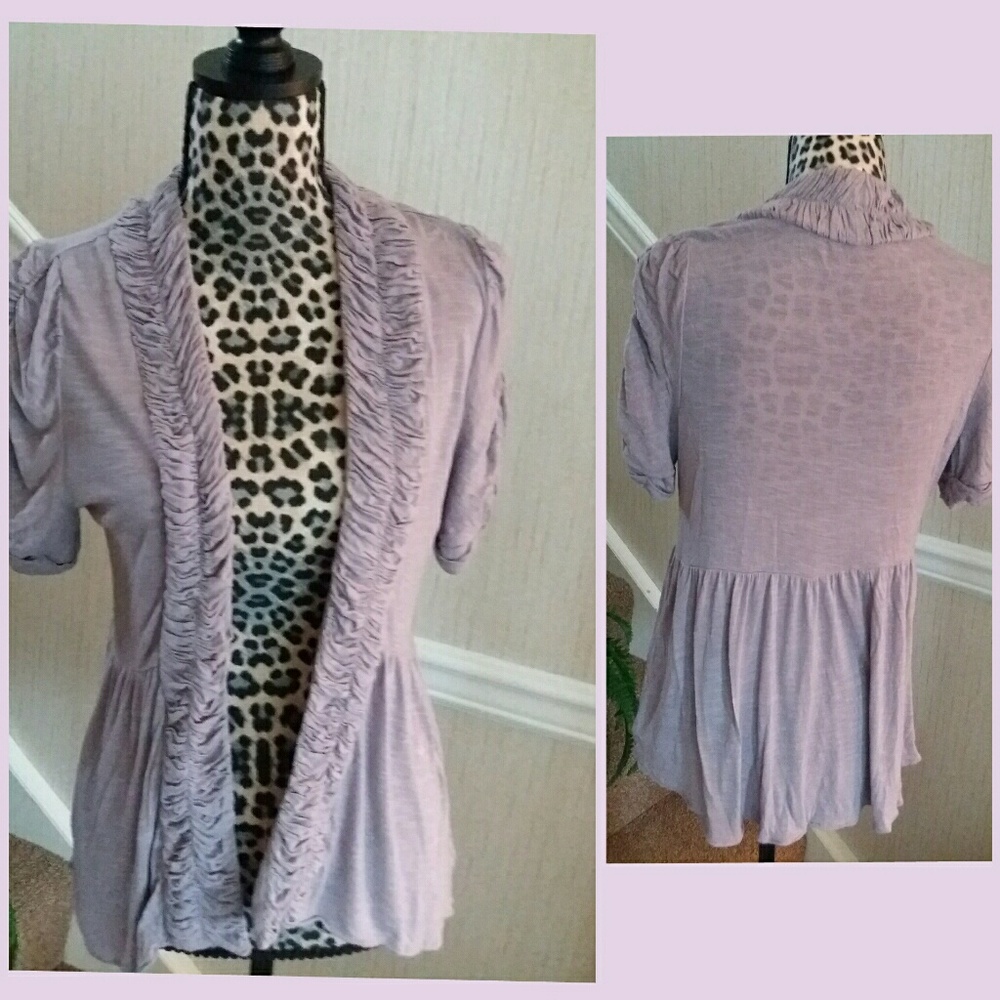 Kimchi Blue Urban Outfitters cardigan short sleeve Medium lavender