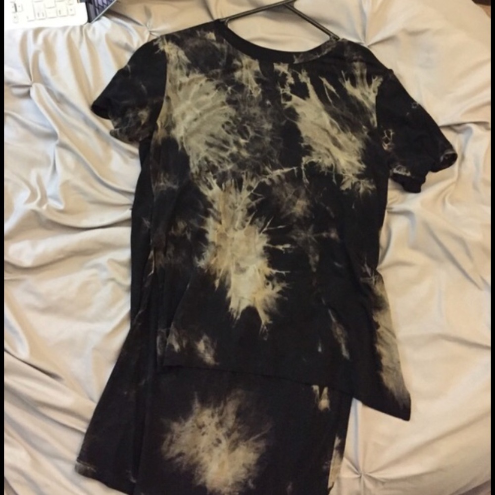 Tie dye hi low tunic