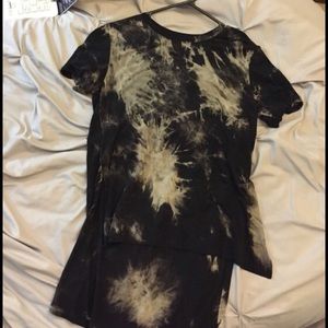 Tie dye hi low tunic