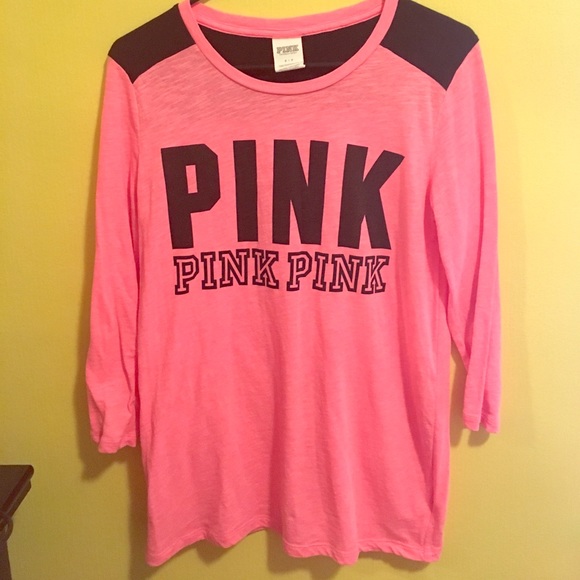 PINK Victoria's Secret Tops - VS Pink 3/4 Sleeve TShirt