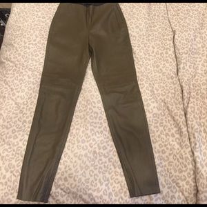 Zara basic leather pants