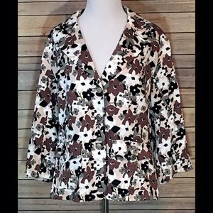 🌼FLASH SALE🌼JOAN RIVERS Floral Print Blazer