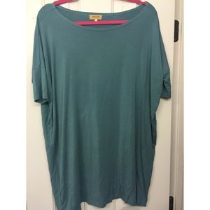 Flowy Teal PIKO dress