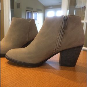 New Tan Ankle Booties by Bamboo