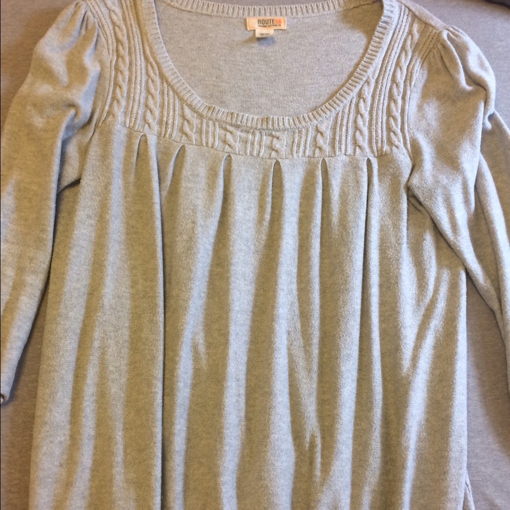 Grey sweater tunic