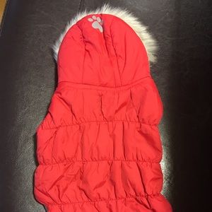 NWOT SIZE SMALL FUR HOODIE DOG JACKET