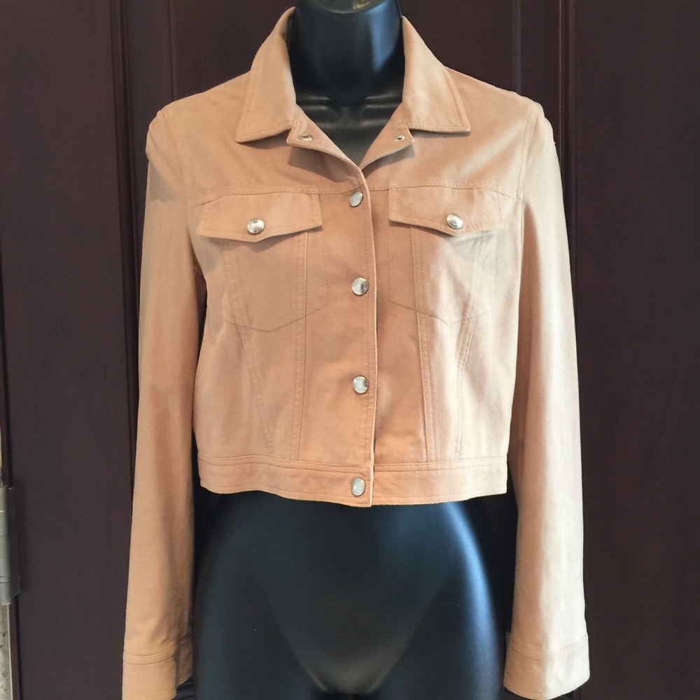 Vertigo Paris ultra suede jacket tan  size S