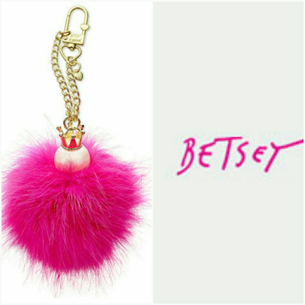 Cute betsey johnson medium handbag dangle.