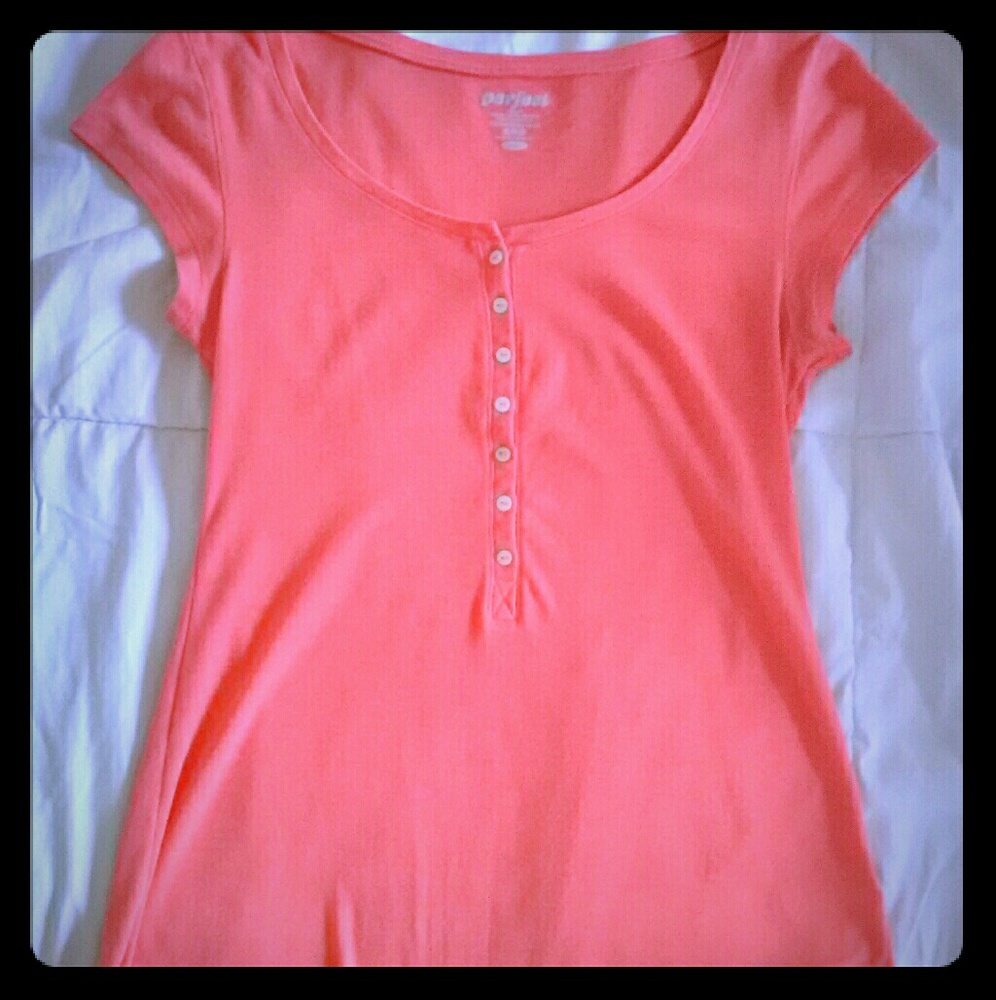 Comfy orange cotton t-shirt