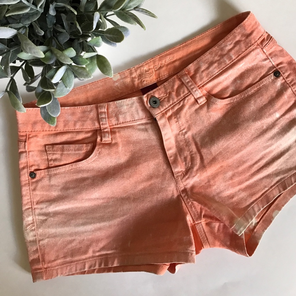 Faded Orange Short Shorts - Picture 1 of 6