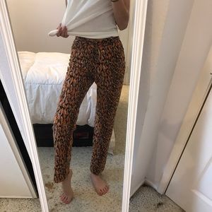 Animal print pants