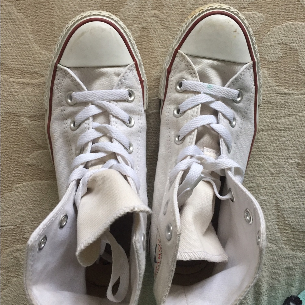 White Converse Hitops