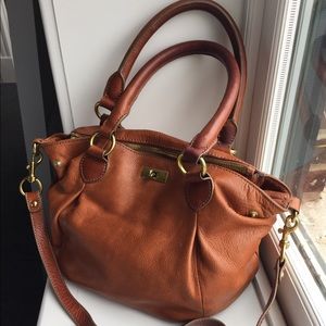 JCrew Weathered Leather Satchel