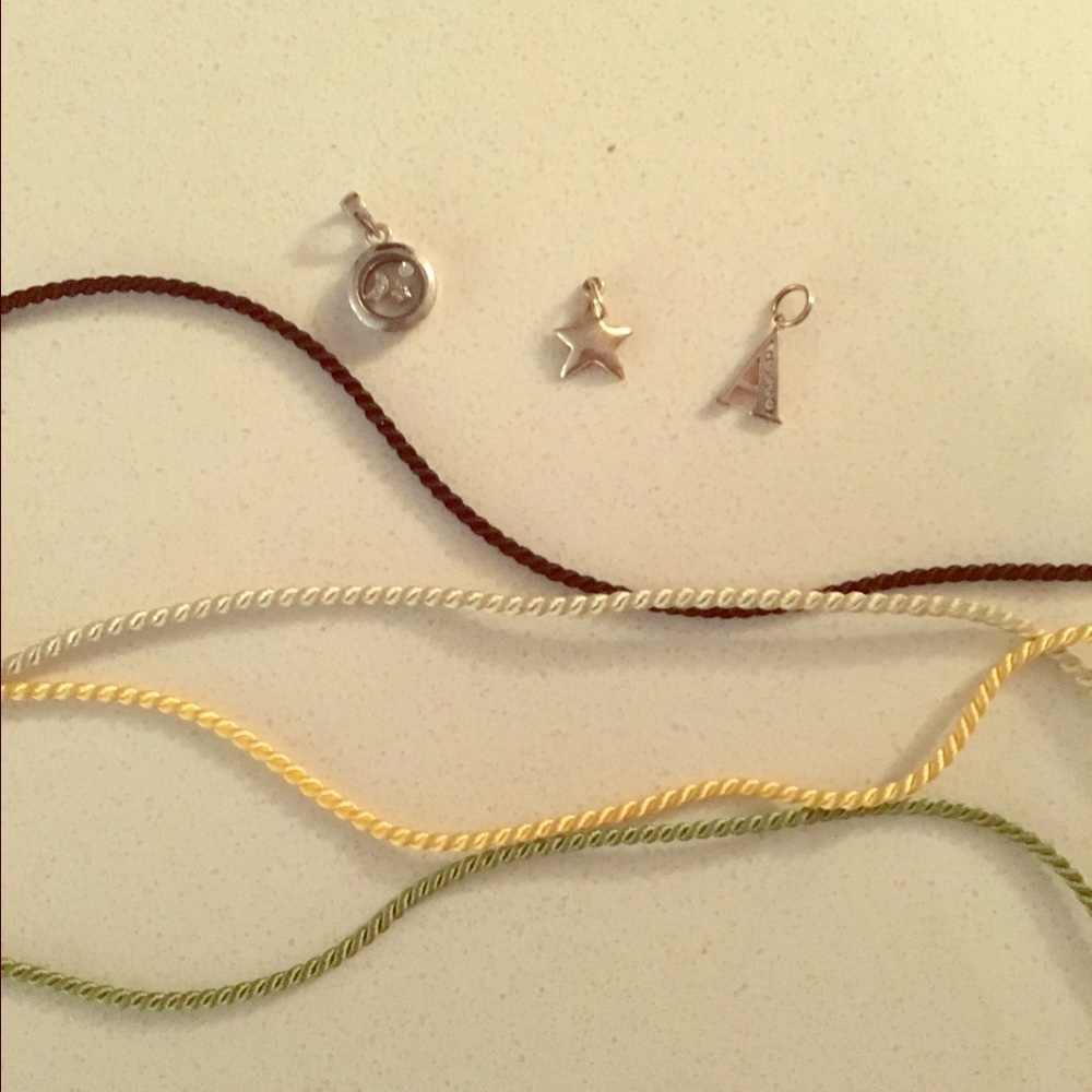 Rope necklace bundle with charms!