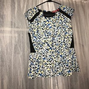 Elle peplum floral top