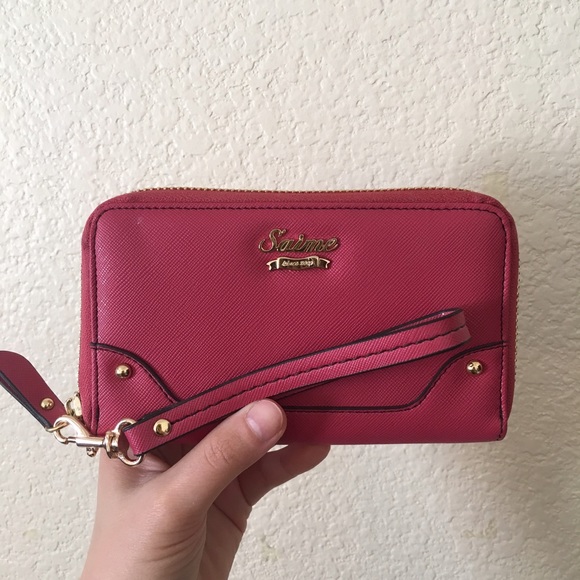Saime Hot Pink Wristlet - Picture 1 of 4