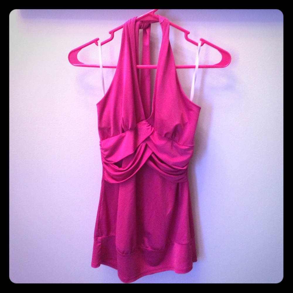 Pink Halter blouse. Size Medium