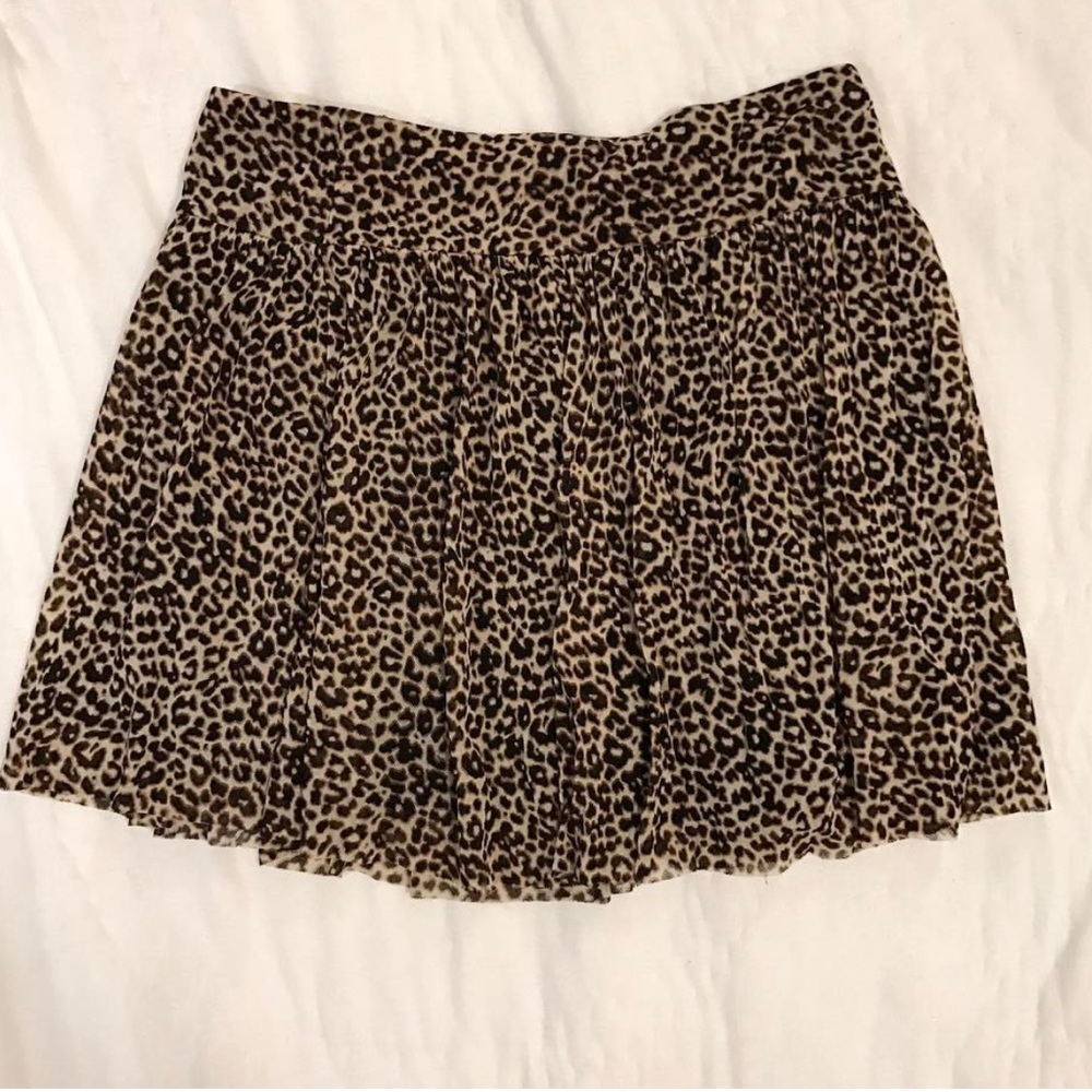Leopard print skirt from Express