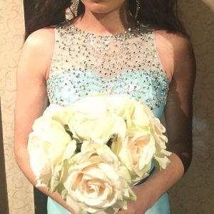 Tb dress long mint green dress