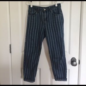 Topshop striped Mom jeans - size 28