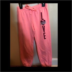 Justice size 8 little girls sweat pants