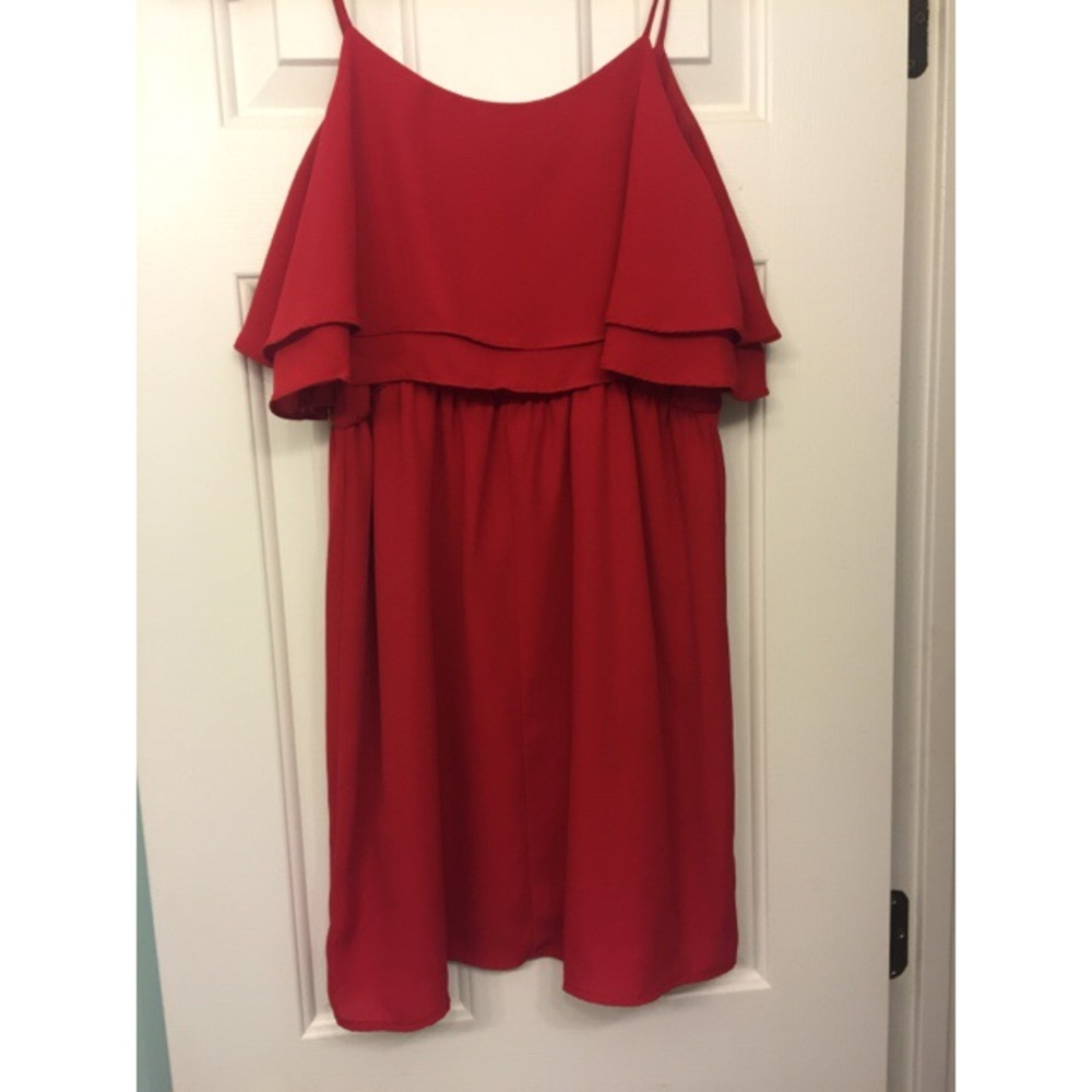 Red fancy short dress