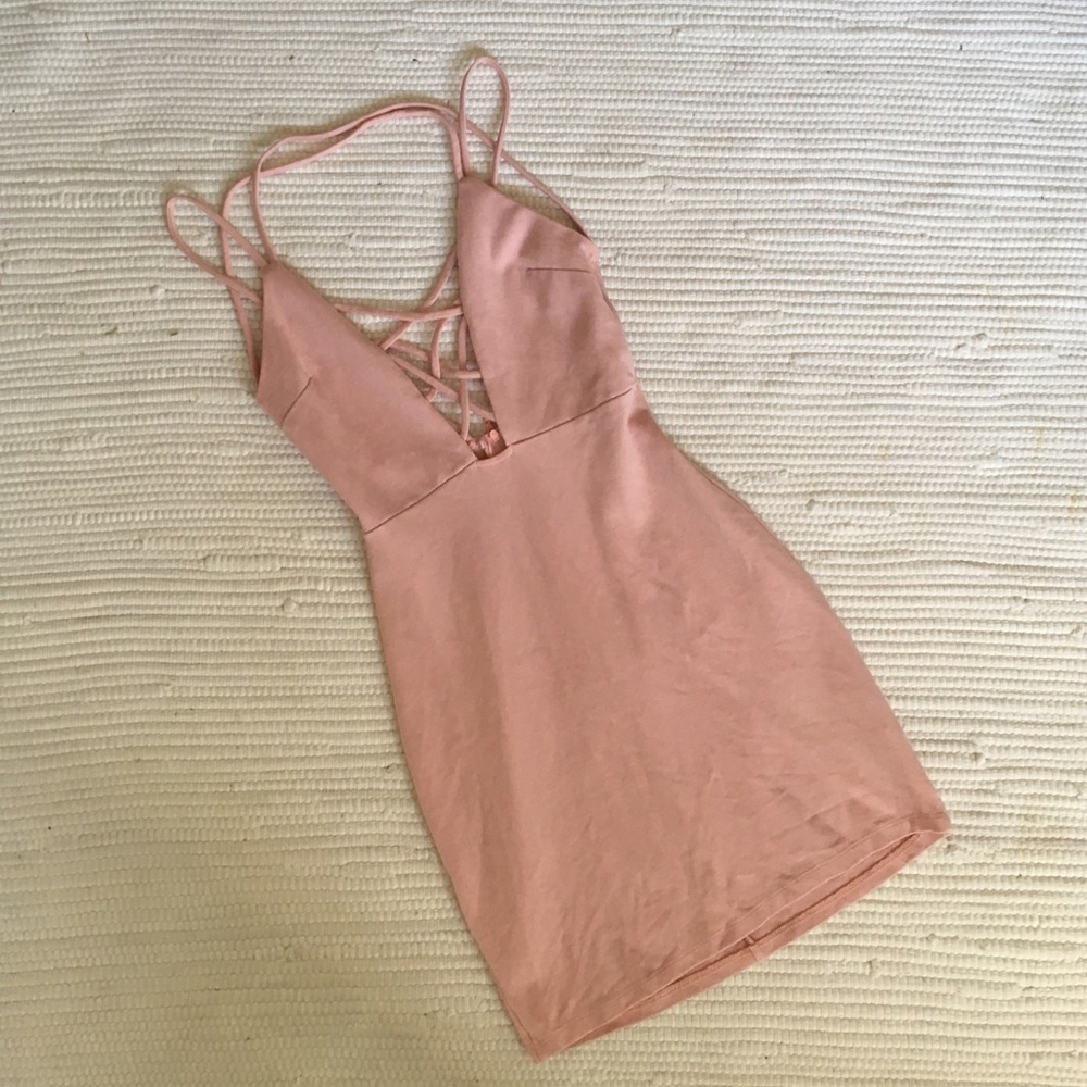 Windsor blush mini-dress