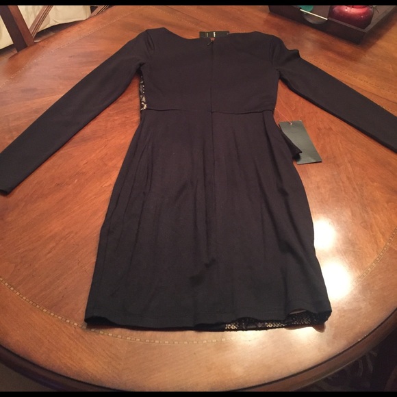 Bebe Lace Peplum Dress -S  NWT - Picture 6 of 8