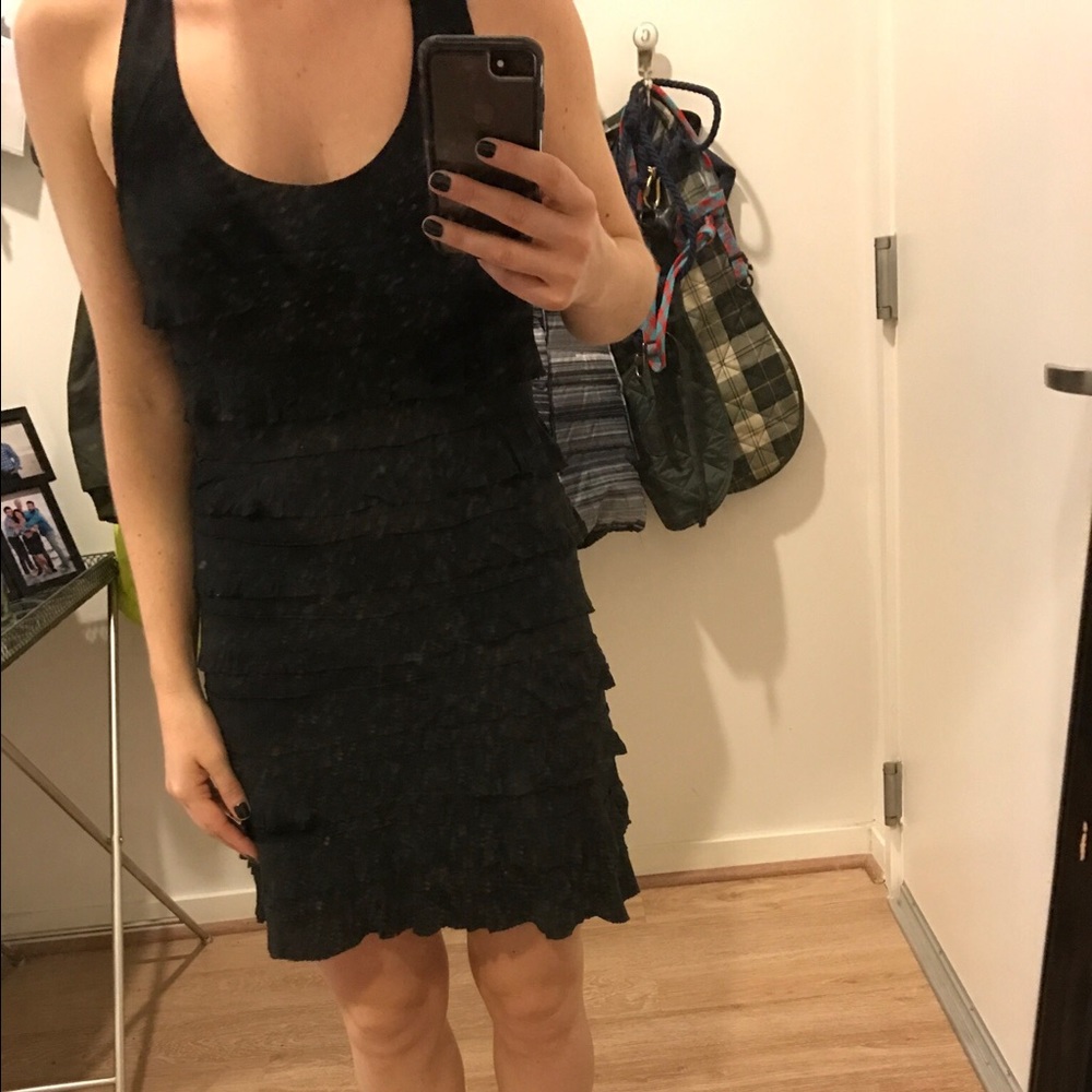 Black slinky dress