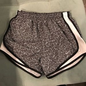 Black and white nike shorts