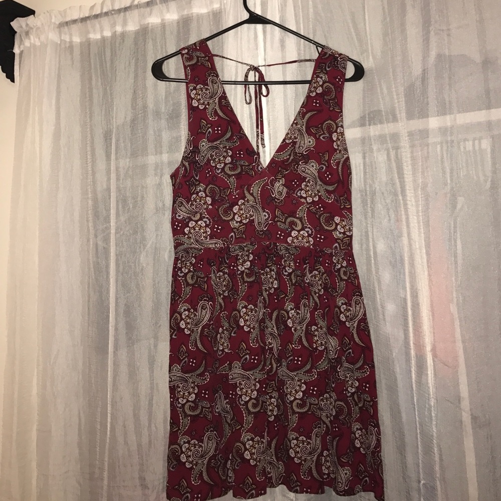 Forever 21 exclusive paisley red dress