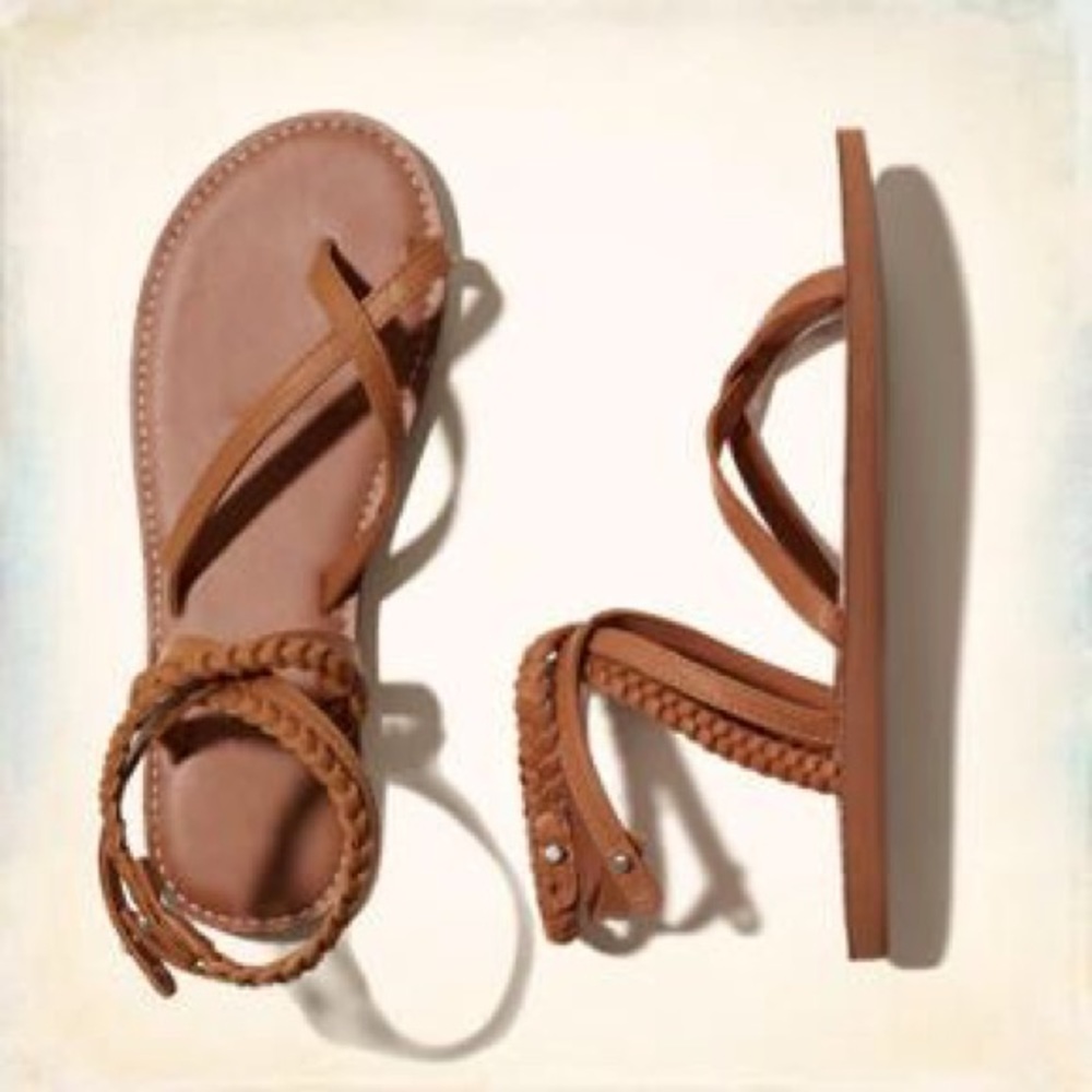 Strappy Braided Sandals