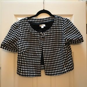 LOFT Polka Dot-esque Half Jacket - Size 12