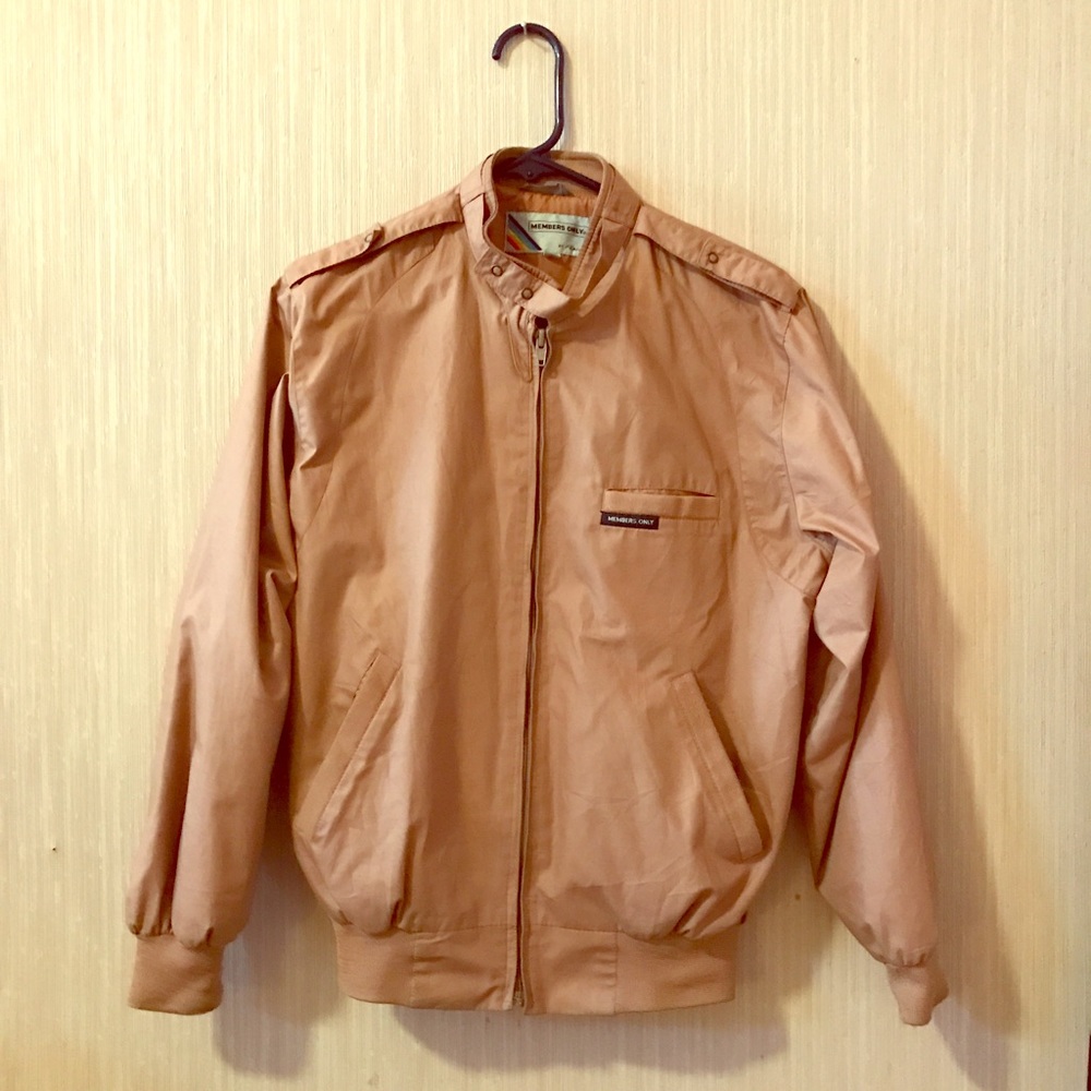 S Vintage Members Only Jacket - Camel/Tan