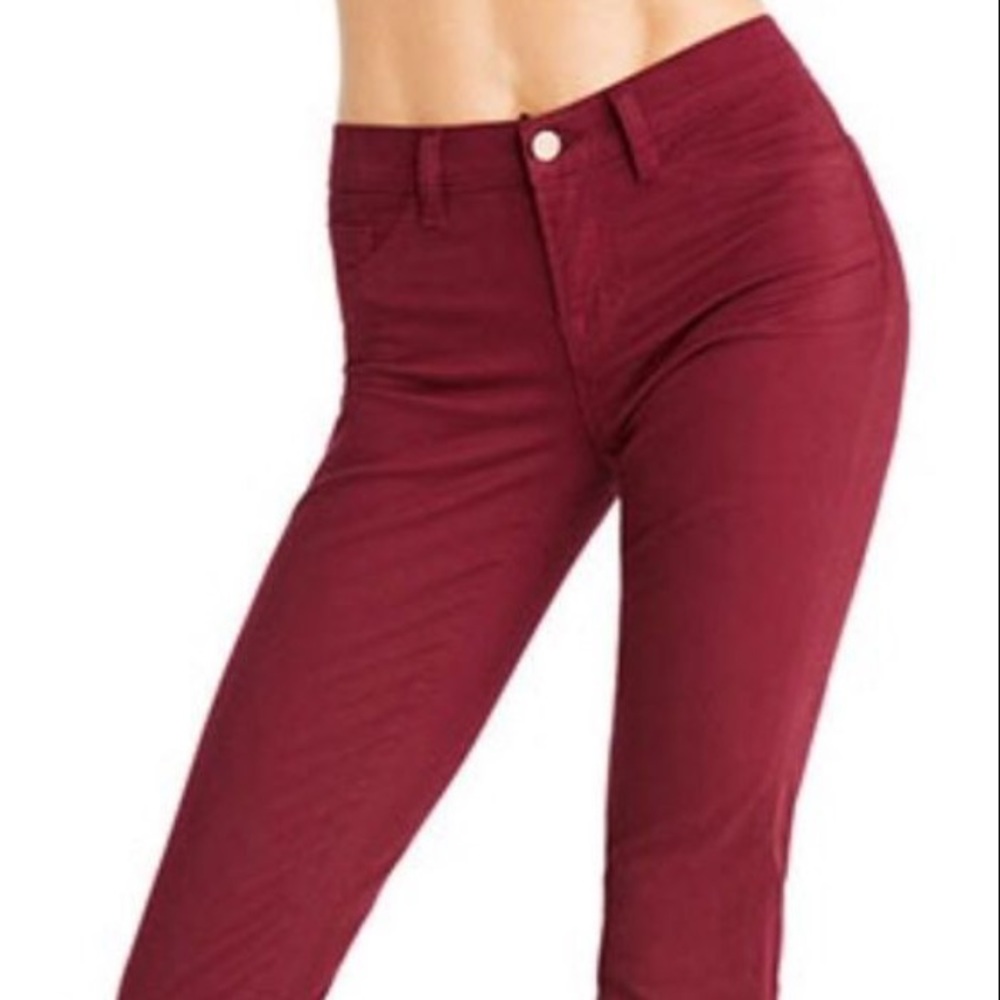 J Brand Black Cherry Skinny Jeans
