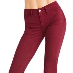 J Brand Black Cherry Skinny Jeans