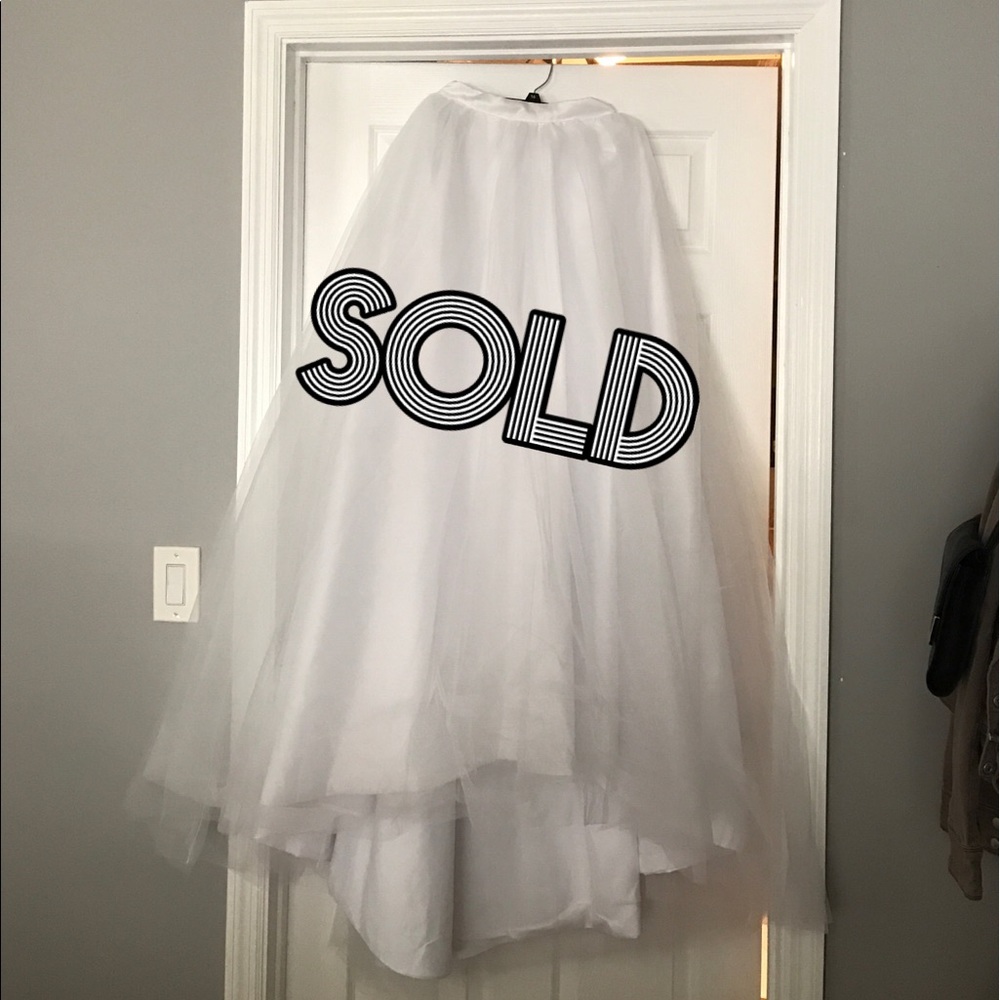 Detachable train (skirt) SOLD