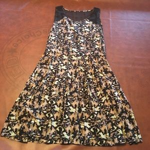 Sz Large print dress with pockets
